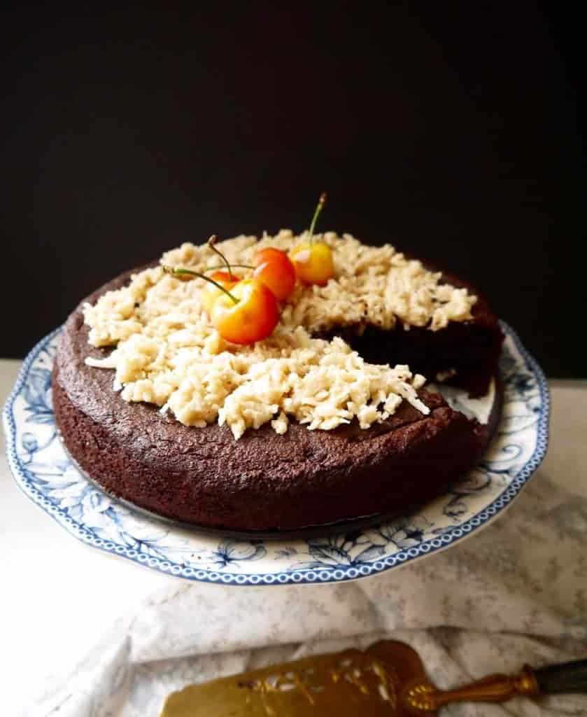 Paleo German Chocolate Cake (GF) | Perchance to Cook, www.perchancetocook.com