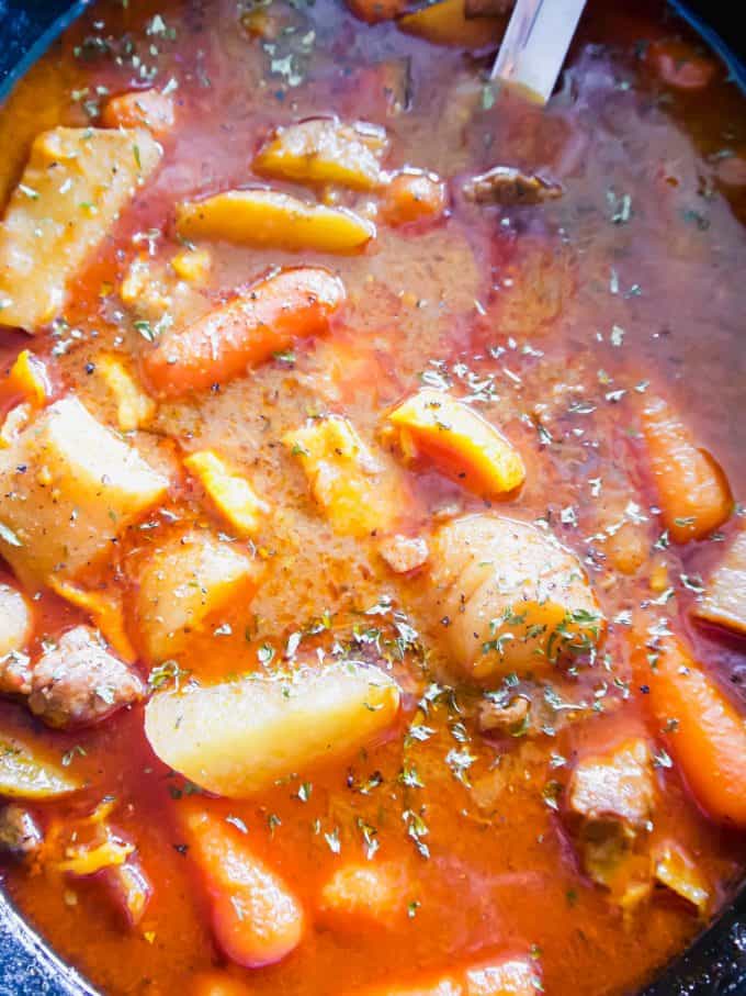 Hearty Hungarian Beef Stew (Paleo, GF) | Perchance to Cook, www.perchancetocook.com