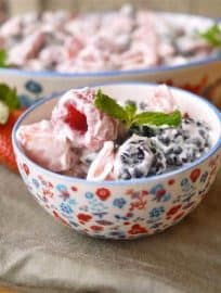 Mixed Berries and Cream (paleo, GF, dairy-free) | Perchance to Cook, www.perchancetocook.com