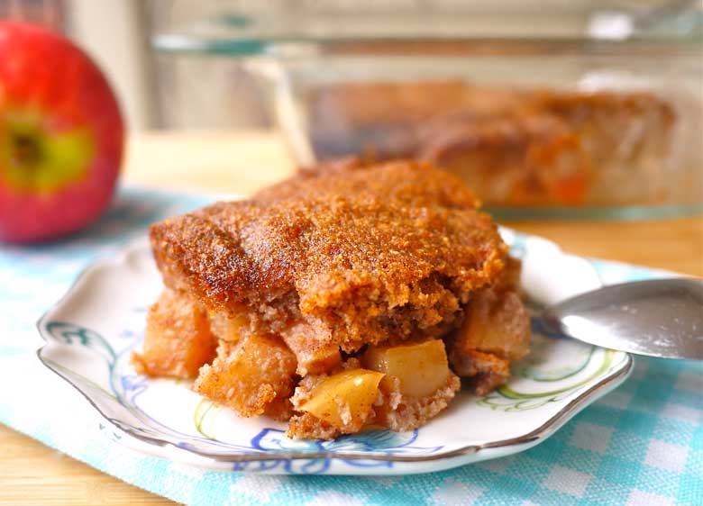 Ginger Cookie Apple Cobbler (Paleo, GF) (coconut flour only!) | Perchance to Cook, www.perchancetocook.com