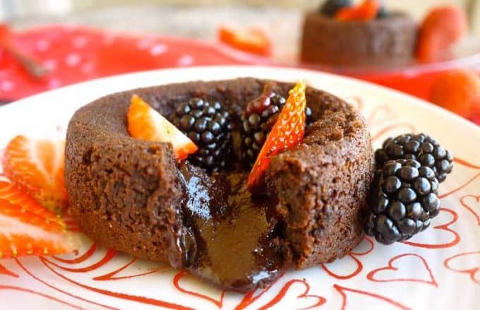 Molten Chocolate n' Espresso Cakes (for two) (Paleo, GF, dairy-free)| Perchance to Cook, www.perchancetocook.com