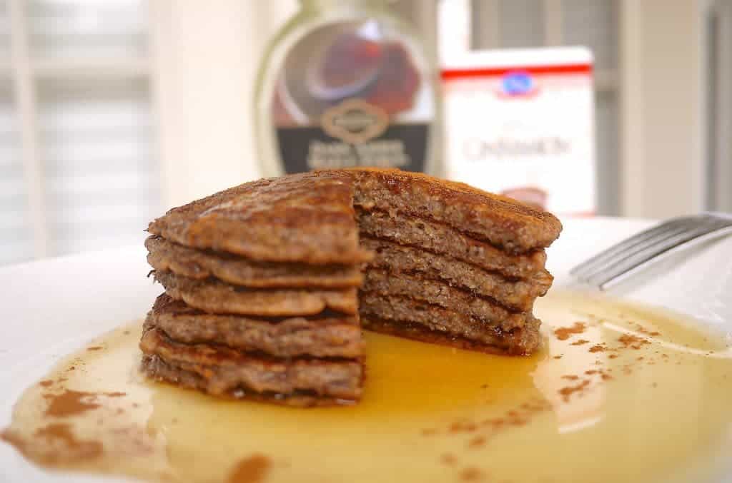 Cinnamon Chia-Flax Protein Pancakes (paleo, GF) | Perchance to Cook, www.perchancetocook.com