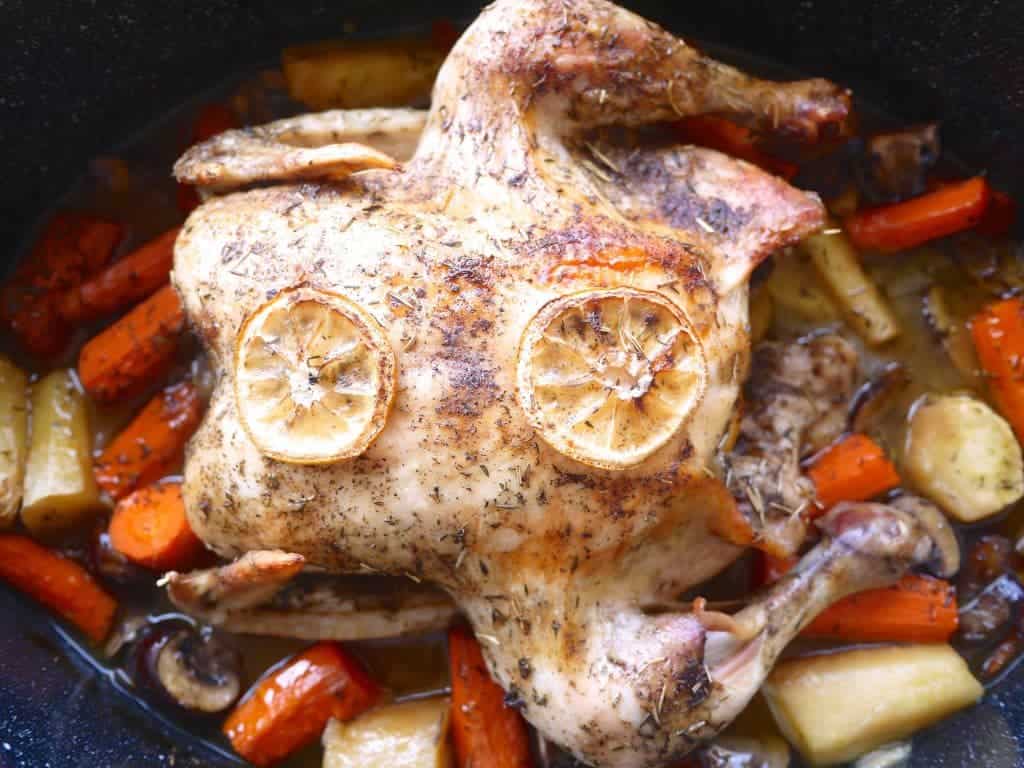 Thyme-Infused-Roasted-Chicken-Root-Veggies-paleo-perchancetocook-1