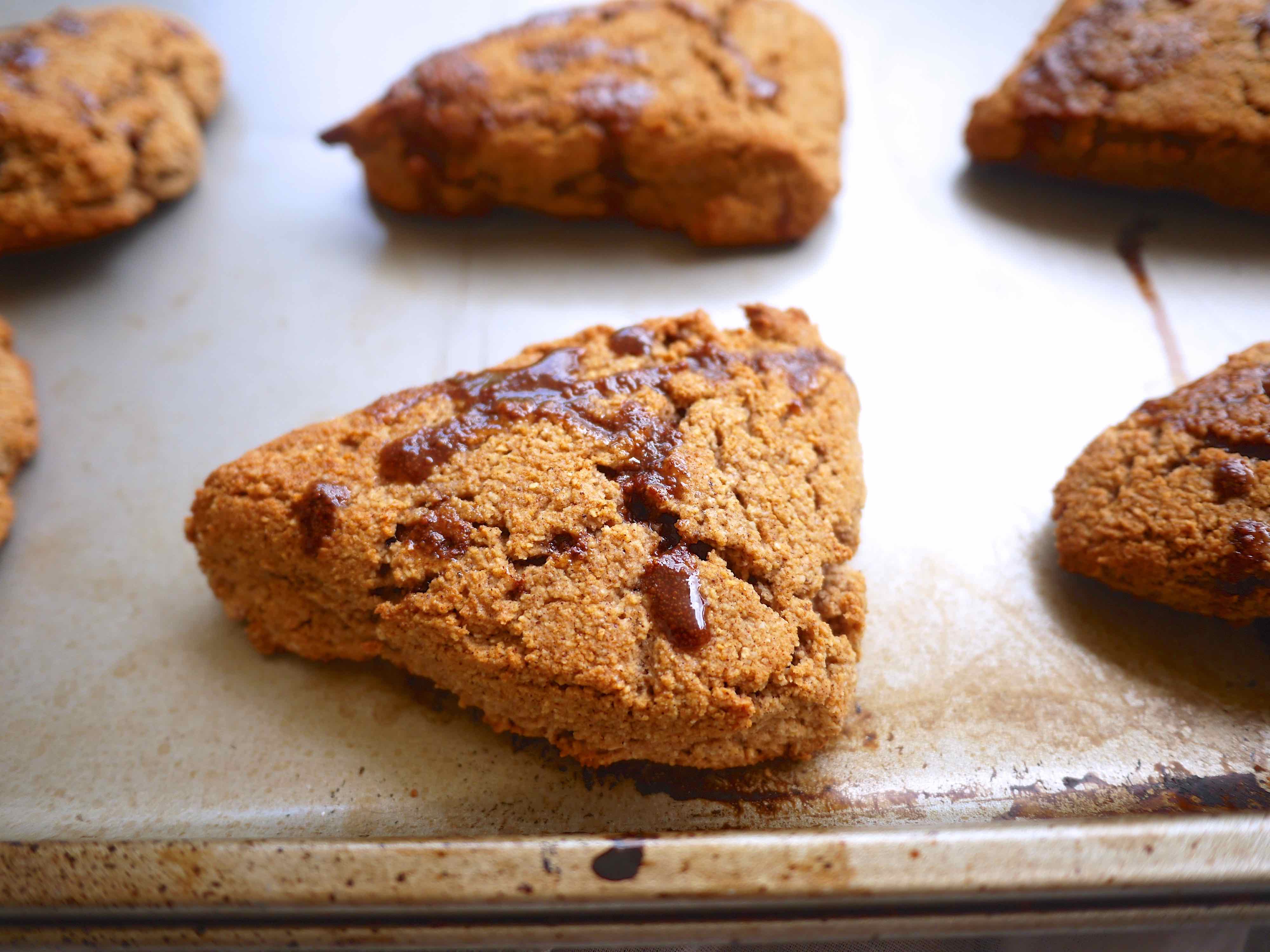 Paleo scones freshly baked.