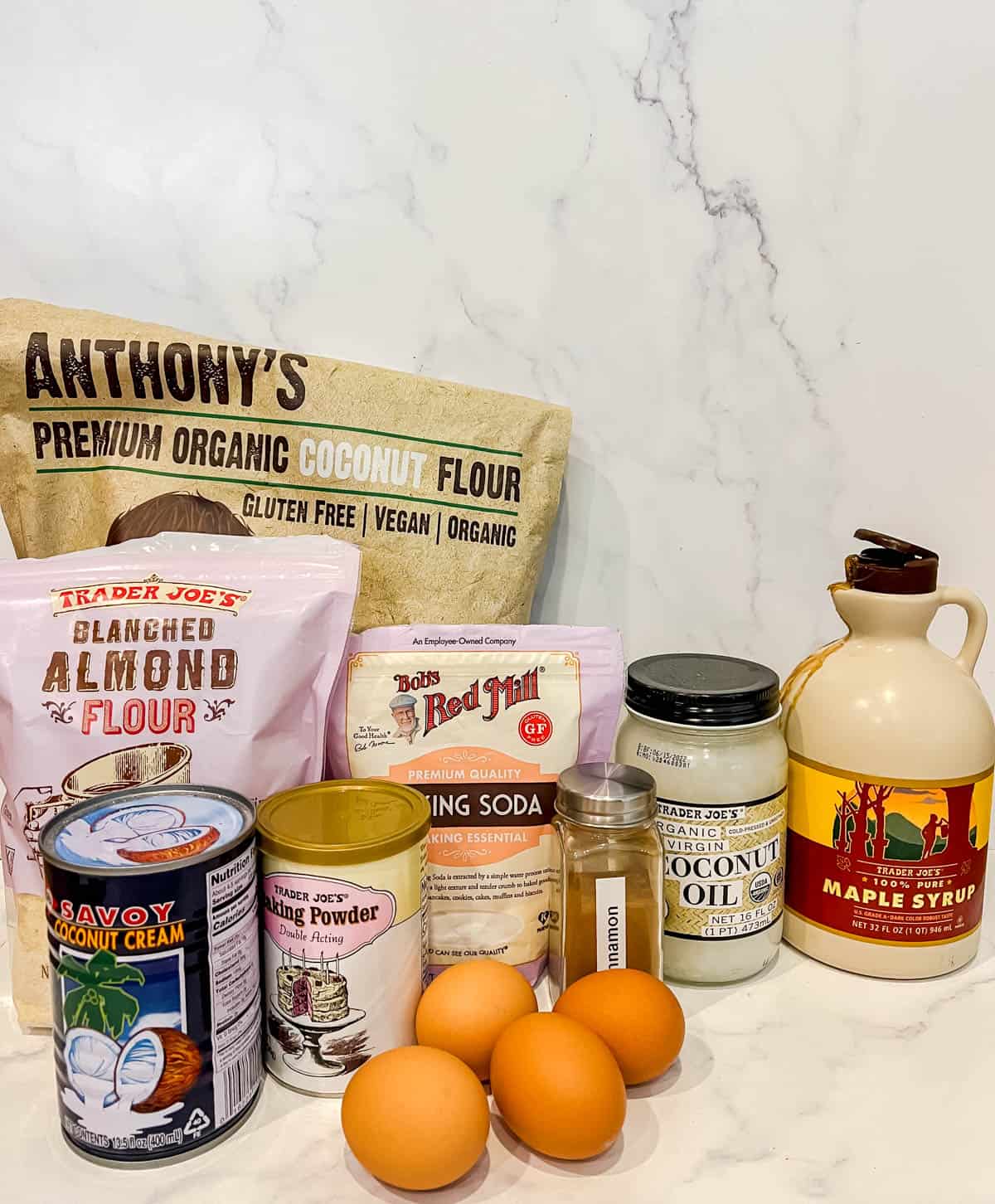 Ingredients needed to make Paleo Scones with Cinnamon.