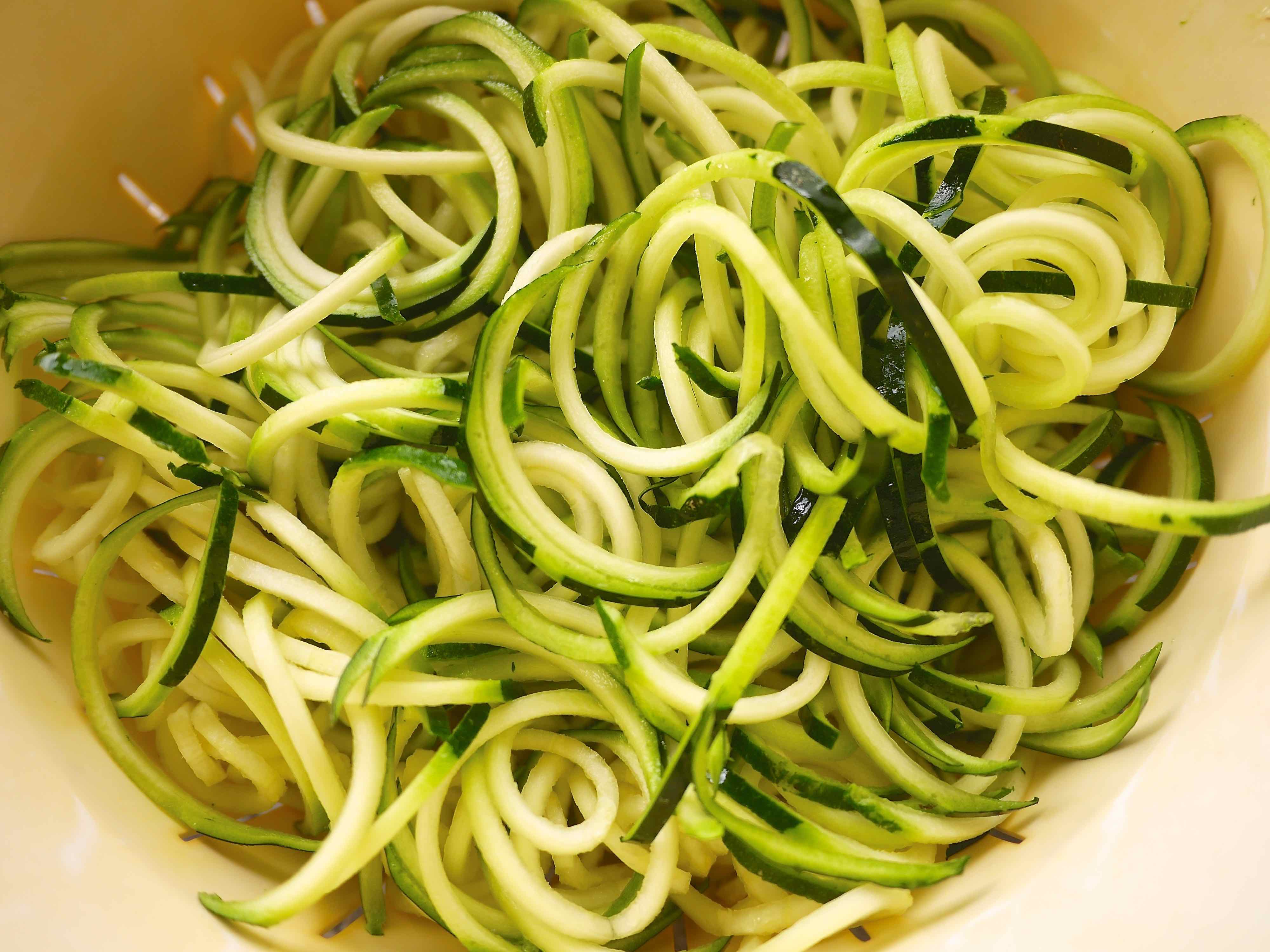Zoodles freshly done
