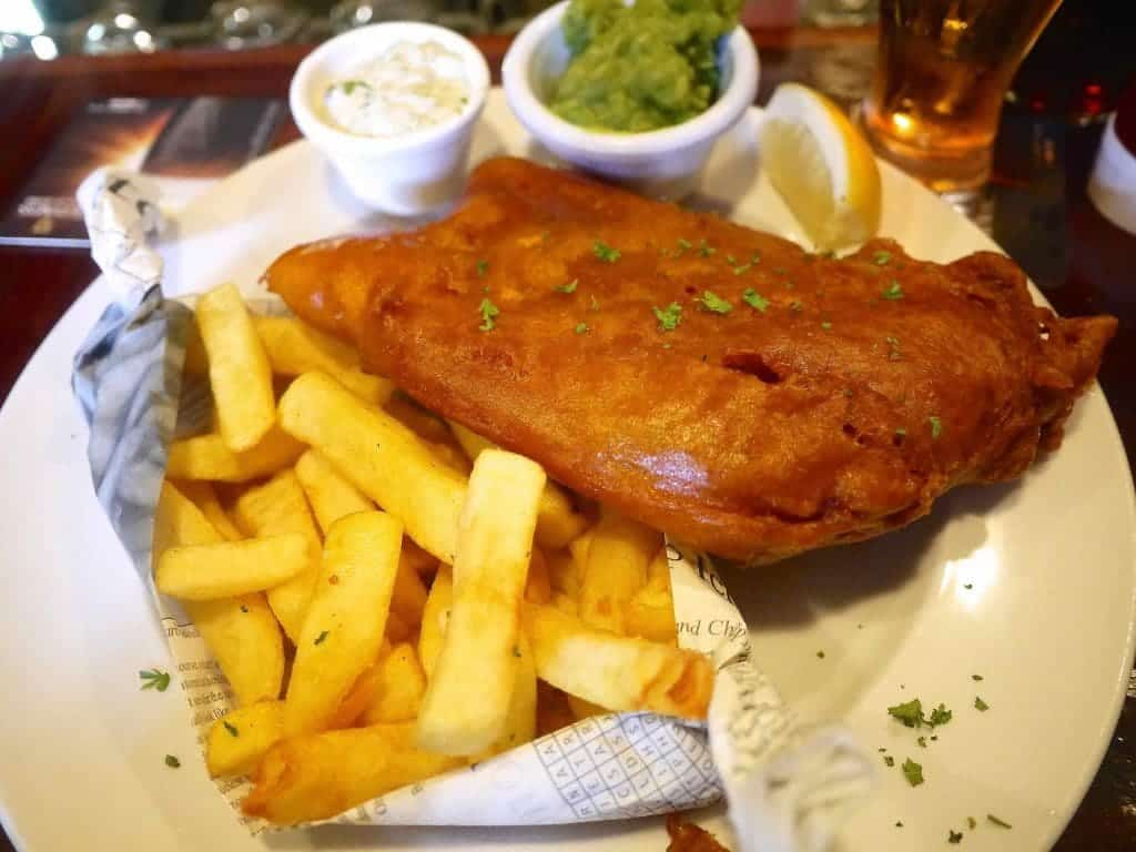 Fish and Chips from The Laurels Pub