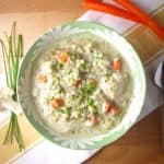 Creamy Broccoli, Cauliflower, and Chicken Soup (paleo, GF)| Perchance to Cook, www.perchancetocook.com
