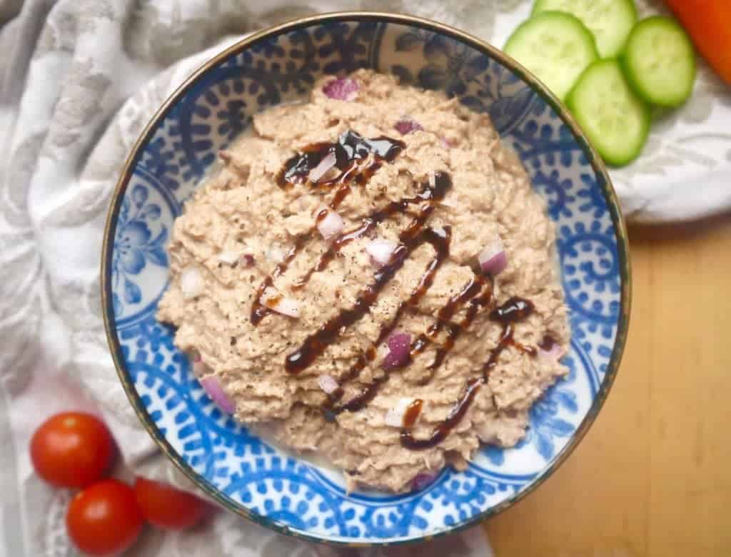 Paleo Balsamic Tuna Dip/Salad (GF, Dairy-free) | Perchance to Cook, www.perchancetocook.com
