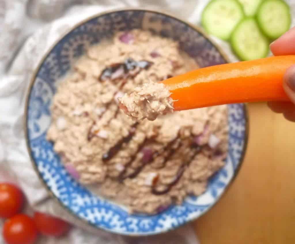 Paleo Balsamic Tuna Dip/Salad (GF, Dairy-free) | Perchance to Cook, www.perchancetocook.com