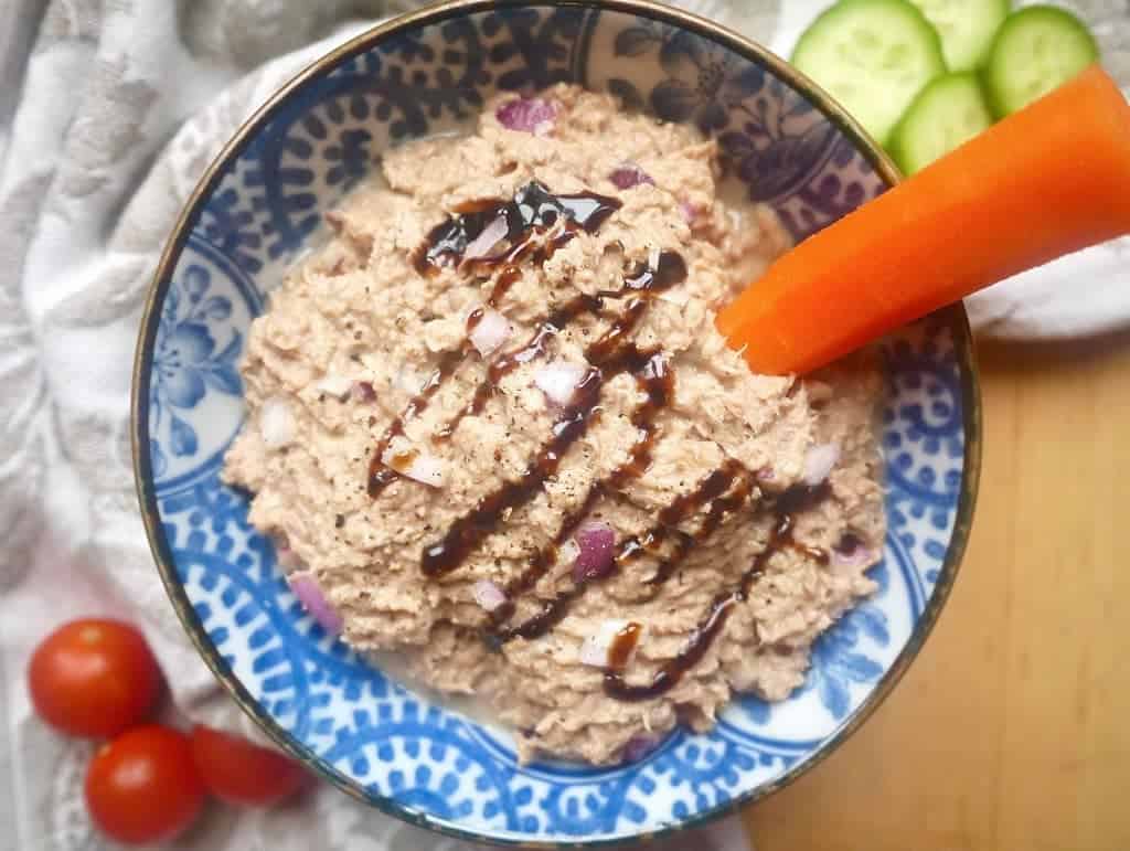 Paleo Balsamic Tuna Dip/Salad (GF, Dairy-free) | Perchance to Cook, www.perchancetocook.com