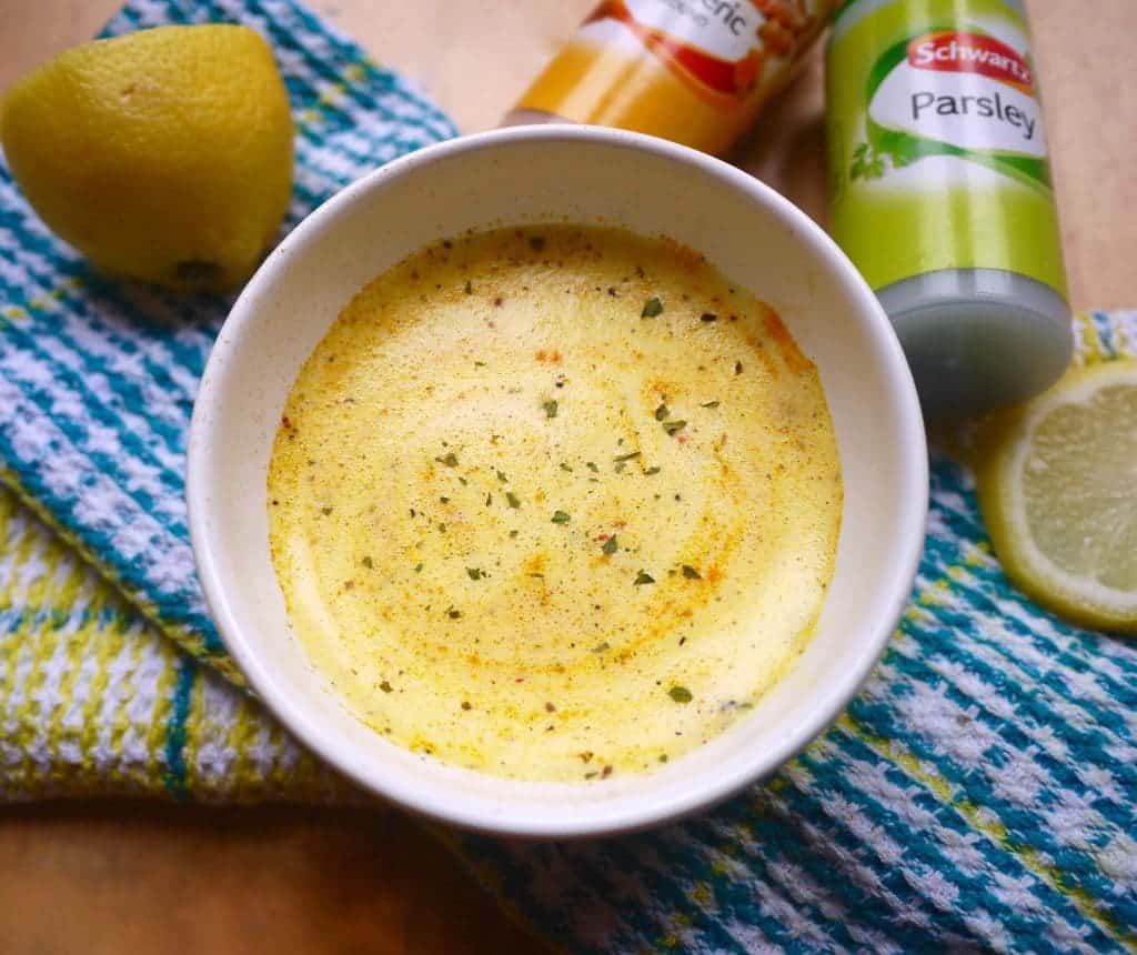 Lemony Turmeric & Pepper Egg Yolk Dressing (paleo, GF)| Perchance to Cook, www.perchancetocook.com