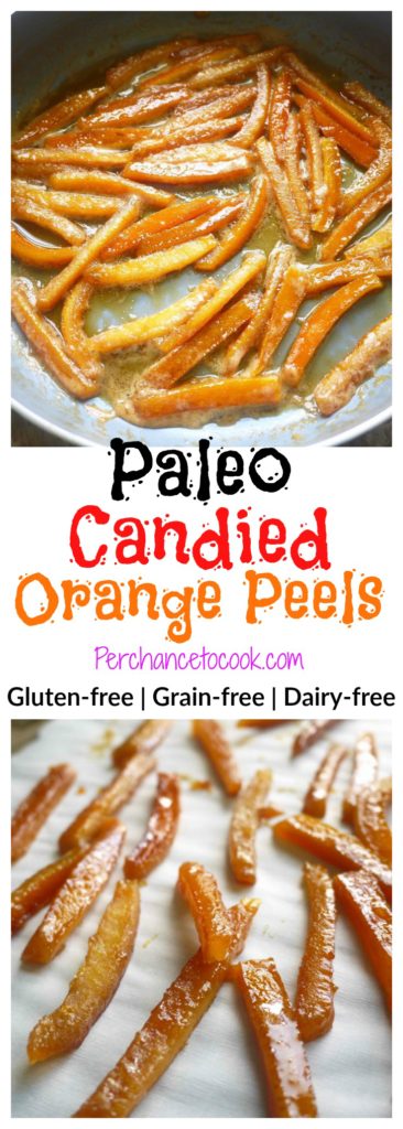 Paleo Candied Orange Peels (GF)| Perchance to Cook, www.perchancetocook.com