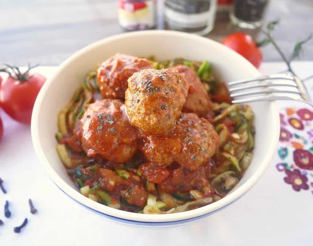 Paleo Italian Meatballs and Sauce (GF)| Perchance to Cook, www.perchancetocook.com