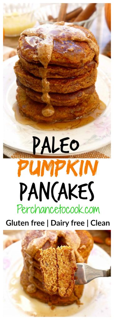 These Paleo Pumpkin Pancakes are FLUFFY Fall deliciousness |Perchance To Cook, www.perchancetocook.com