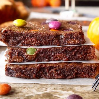 Paleo Skinny Brownies (GF)- healthier and lower in calorie than your average brownie! |Perchance to Cook, www.perchancetocook.com