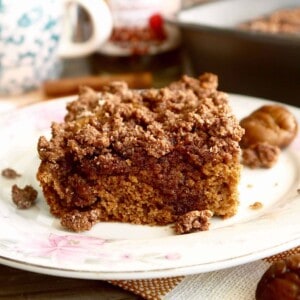 Paleo Chestnut Flour Coffee Cake | Perchance to Cook, www.perchancetocook.com