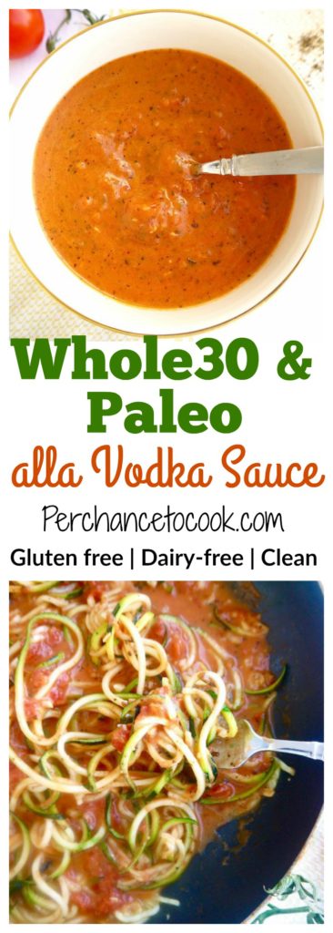 Whole30 & Paleo alla Vodka Sauce | Perchance to Cook, www.perchancetocook.com