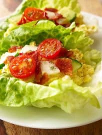 Egg Salad Lettuce Wraps (Paleo, GF) | Perchance to Cook, www.perchancetocook.com