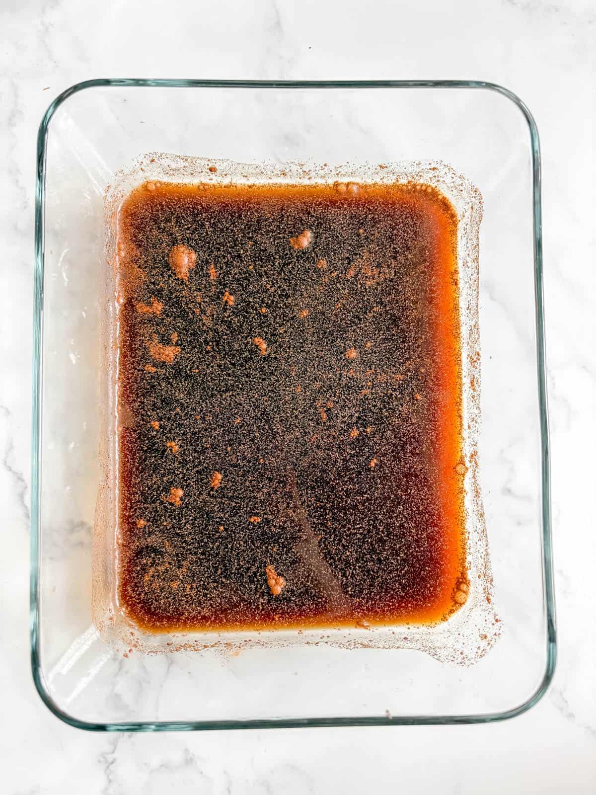 Coffee, kalhua and cinnamon mixed together.