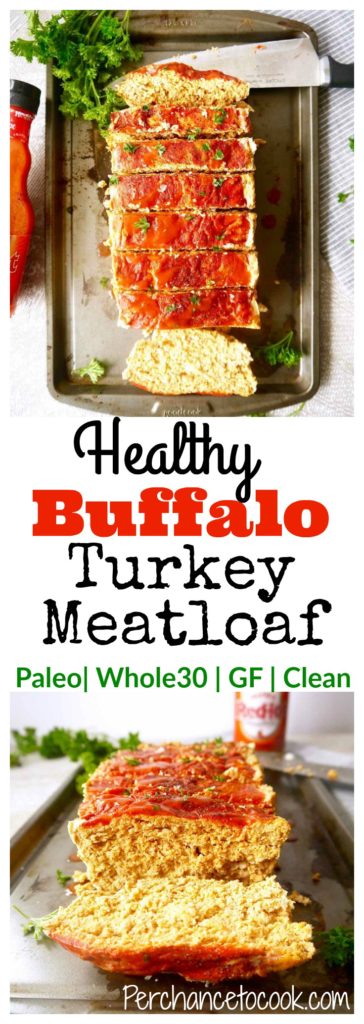 Healthy Buffalo Turkey Meatloaf (Paleo, Whole30) | Perchance to Cook, www.perchancetocook.com