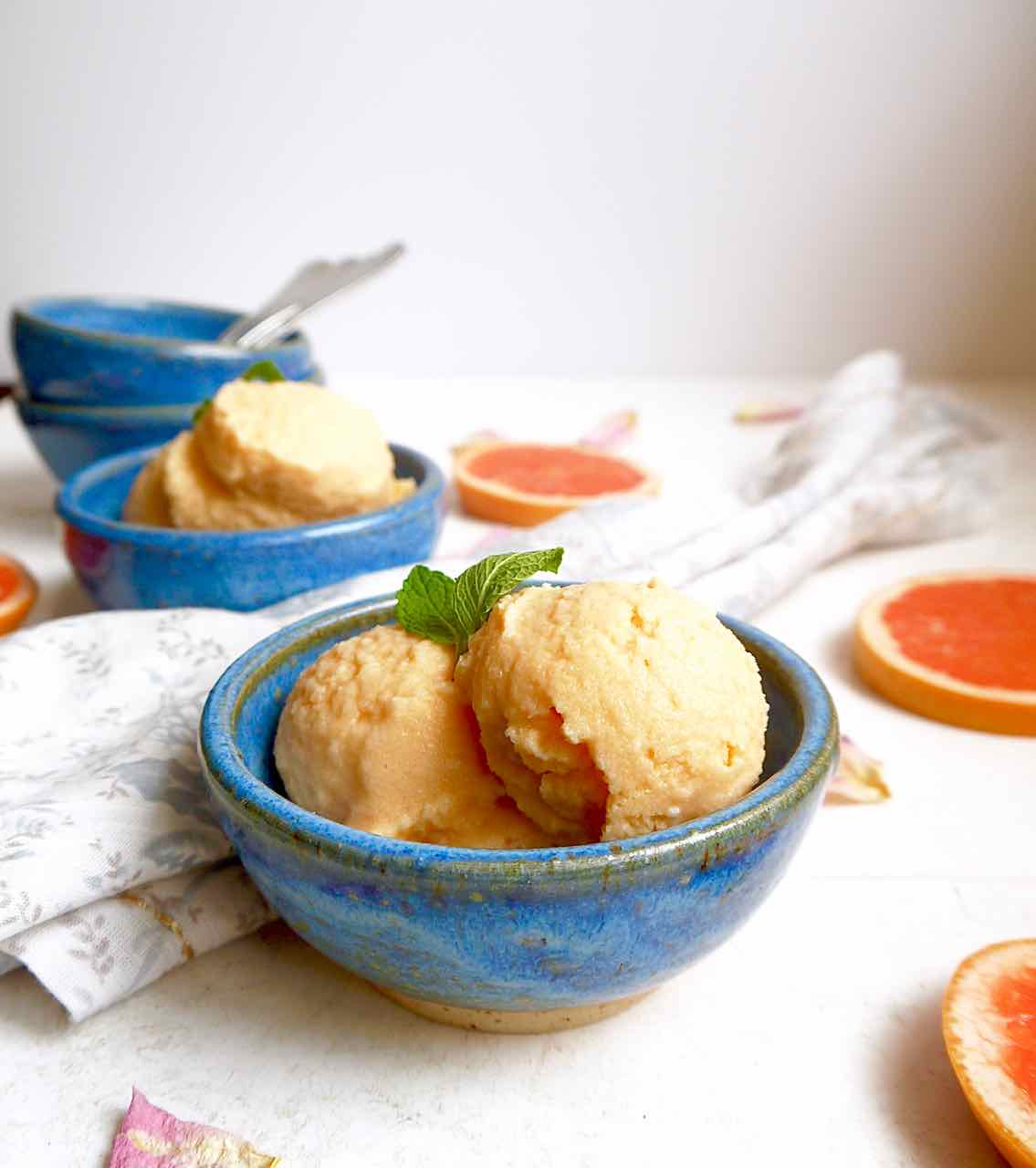 Creamy Paleo Grapefruit Sorbet (GF)