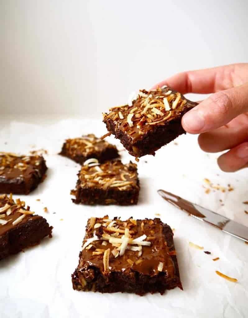 Paleo Toasted Coconut Brownies (GF) | Perchance to Cook, www.perchancetocook.com