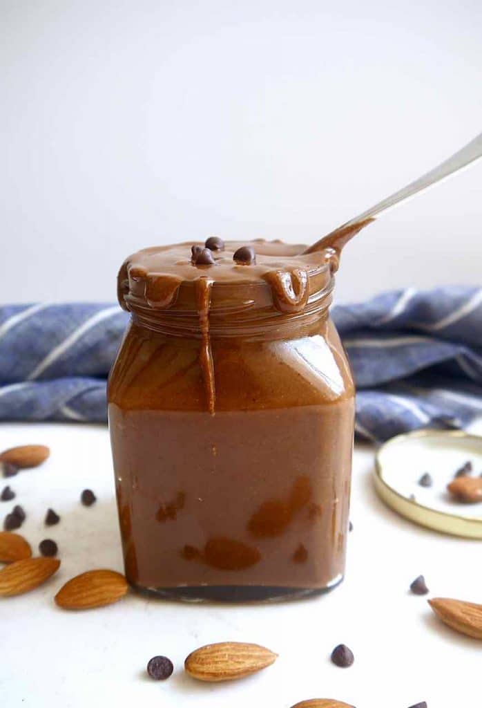 Smooth Paleo Chocolate Almond Butter {GF} | Perchance to Cook, www.perchancetocook.com