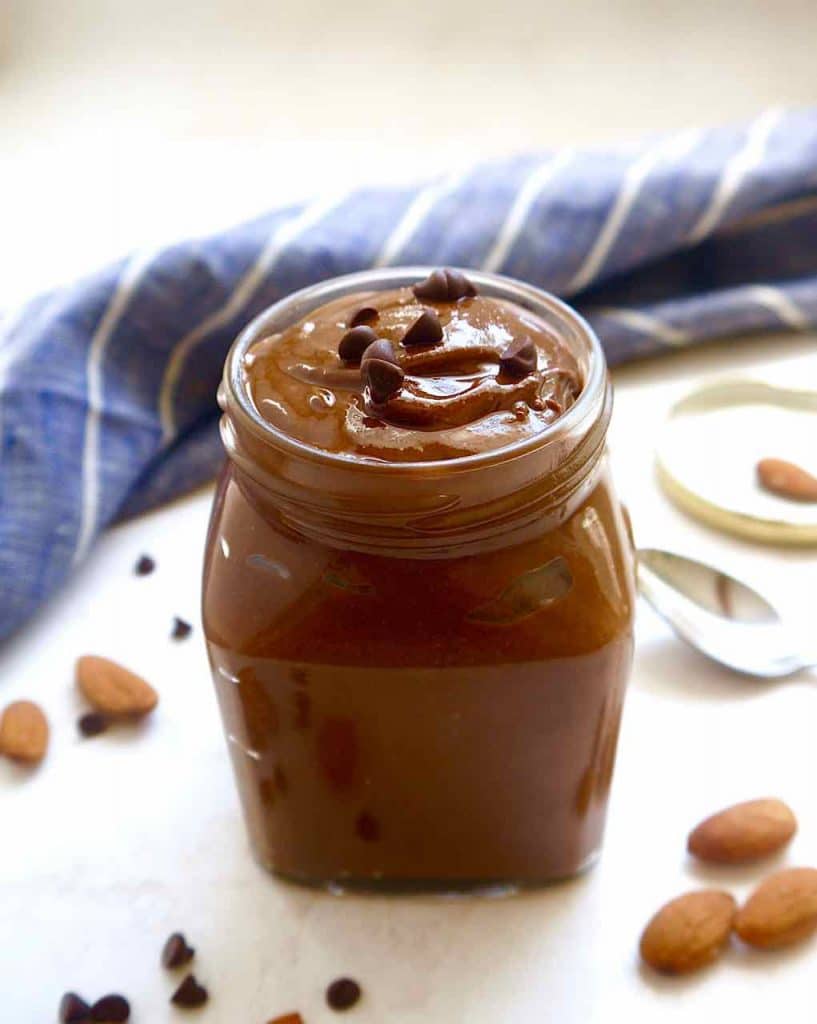 Smooth Paleo Chocolate Almond Butter {GF} | Perchance to Cook, www.perchancetocook.com