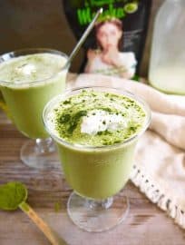 Frozen Dairy-free Matcha Latte (Paleo) | Perchance to Cook, www.perchancetocook.com