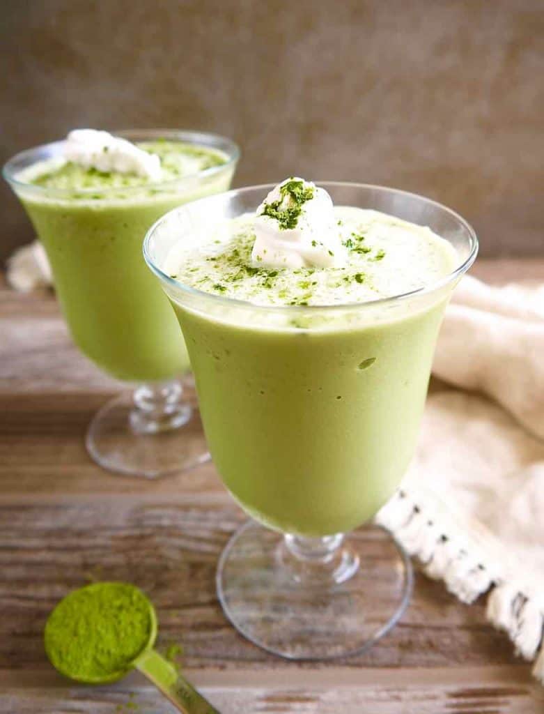 Frozen Dairy-free Matcha Latte (Paleo) | Perchance to Cook, www.perchancetocook.com