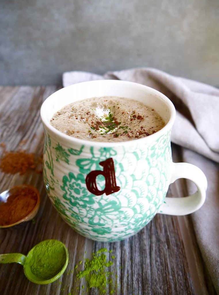 Dairy-free Matcha Hot Chocolate (Paleo) | Perchance to Cook, www.perchancetocook.com