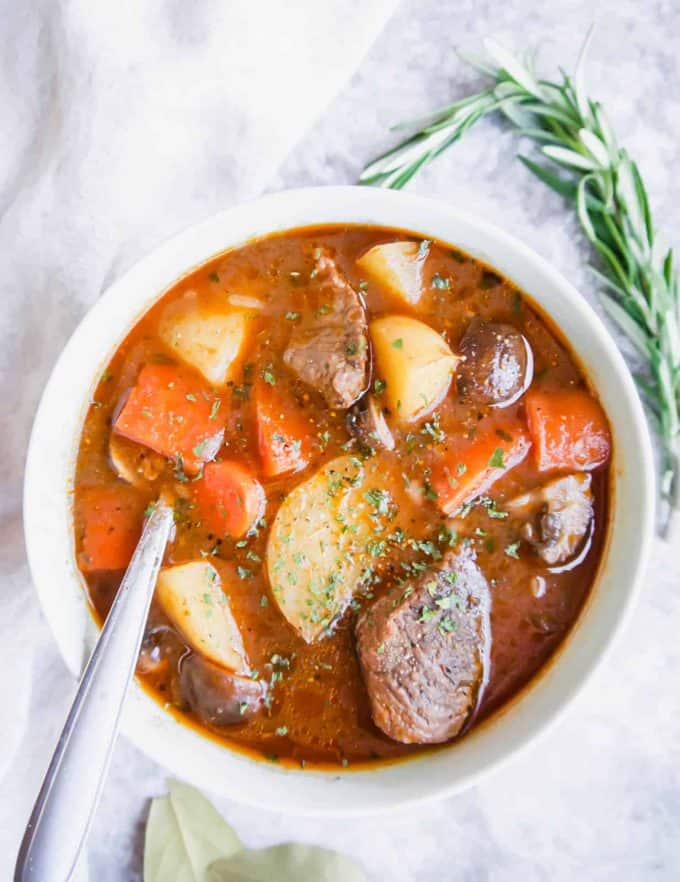 Paleo Slow Cooker Irish Beef Stew (Whole30) | Perchance to Cook, www.perchancetocook.com