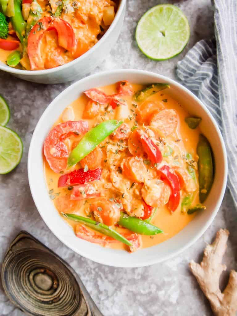 Paleo Thai Red Coconut Curry (GF) | Perchance to Cook, www.perchancetocook.com