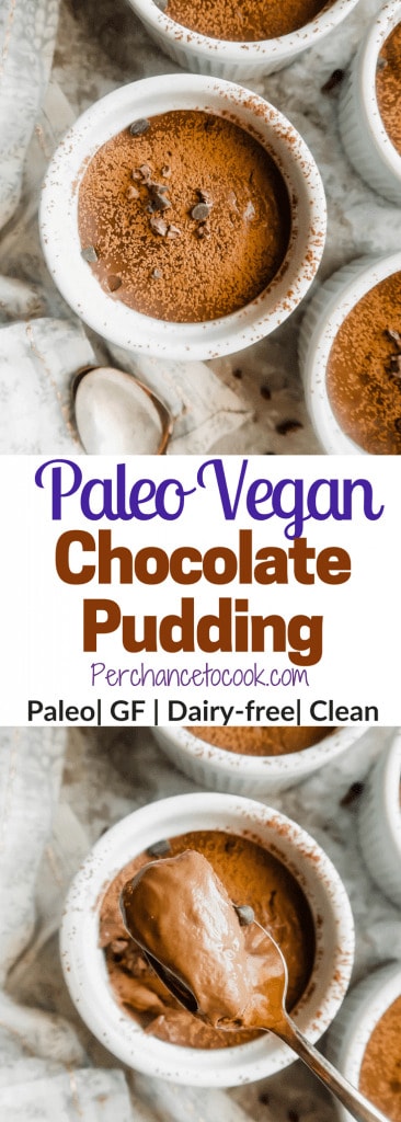 Paleo Vegan Chocolate Pudding (GF) | Perchance to Cook, www.perchancetocook.com