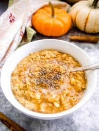 Gluten-Free Pumpkin Collagen Oatmeal | Perchance to Cook