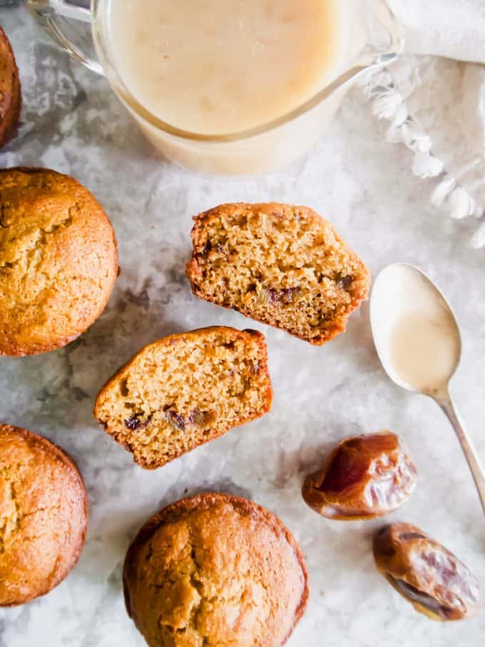 Gluten-Free Paleo Sticky Toffee Pudding Muffins,  Perchance to Cook