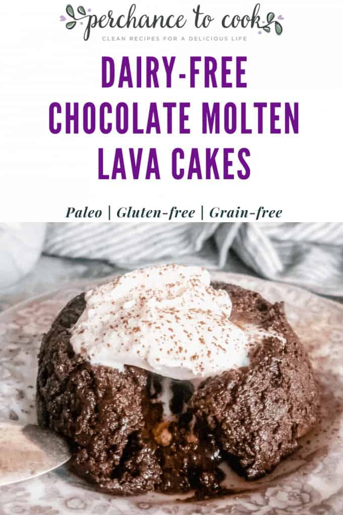 Dairy-free Chocolate Molten Lava Cakes | Perchance to Cook, www.perchancetocook.com