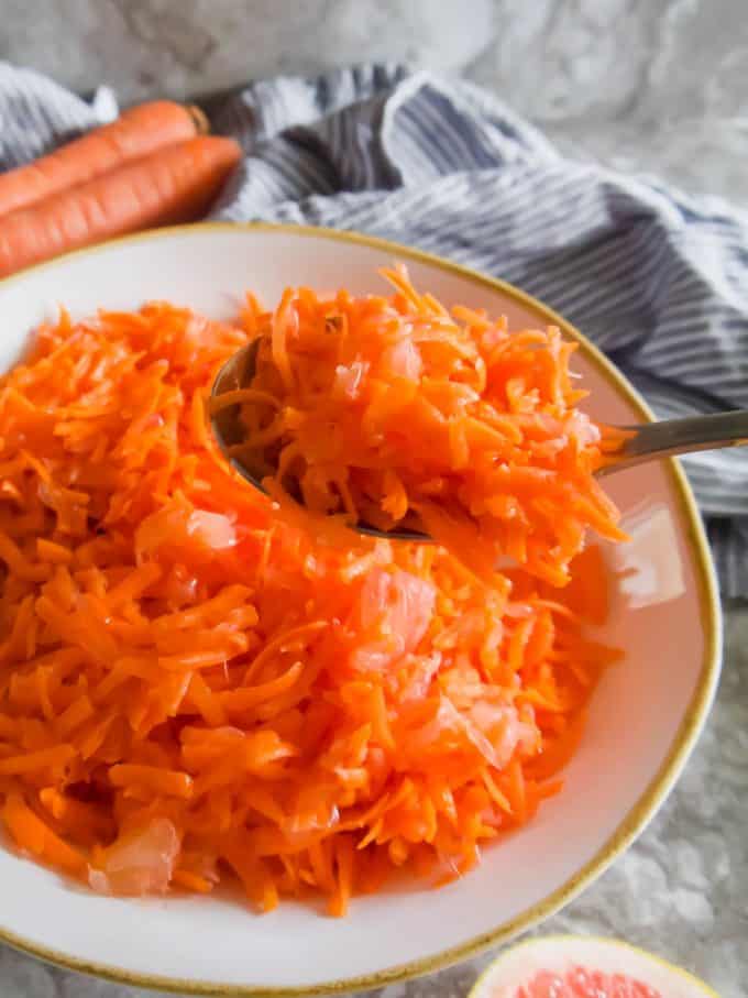 Carrot Grapefruit Salad (Paleo, GF) | Perchance to Cook, www.perchancetocook.com