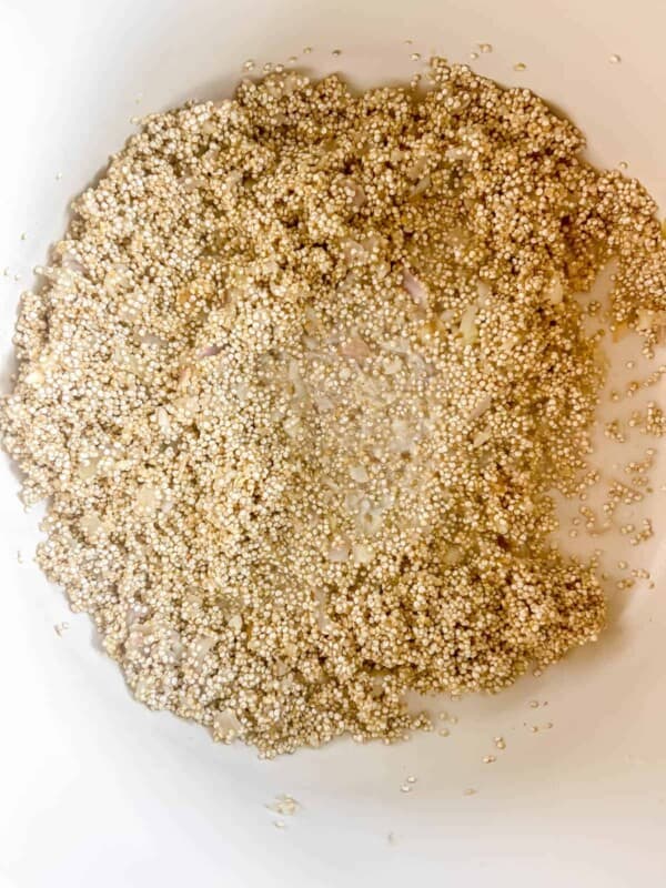 Spinach and Mushroom Quinoa Risotto