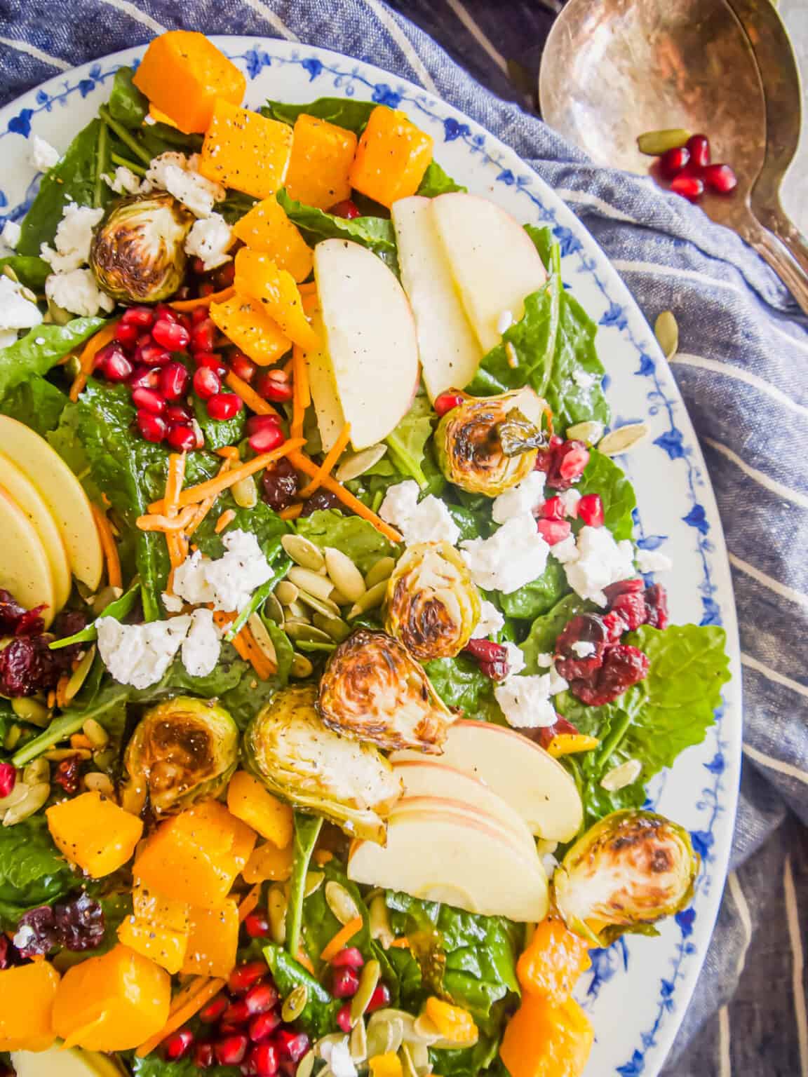Easy Fall Harvest Salad with Maple Vinaigrette - Perchance to Cook