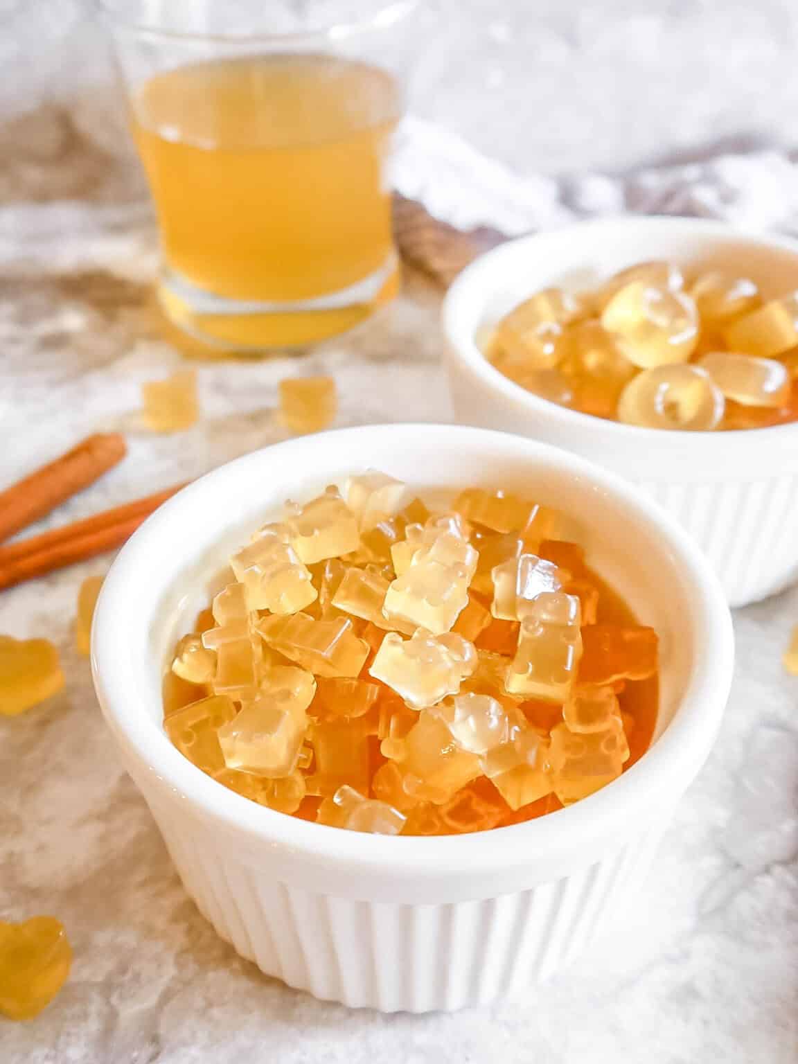 Homemade Apple Juice Gelatin Gummies Perchance to Cook