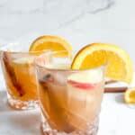 Apple Cider Whiskey Cocktail in two cups.