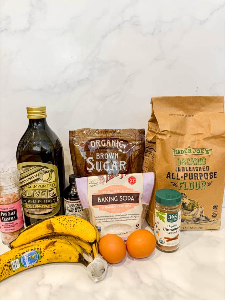 View of Olive Oil Banana Bread - Perchance to Cook