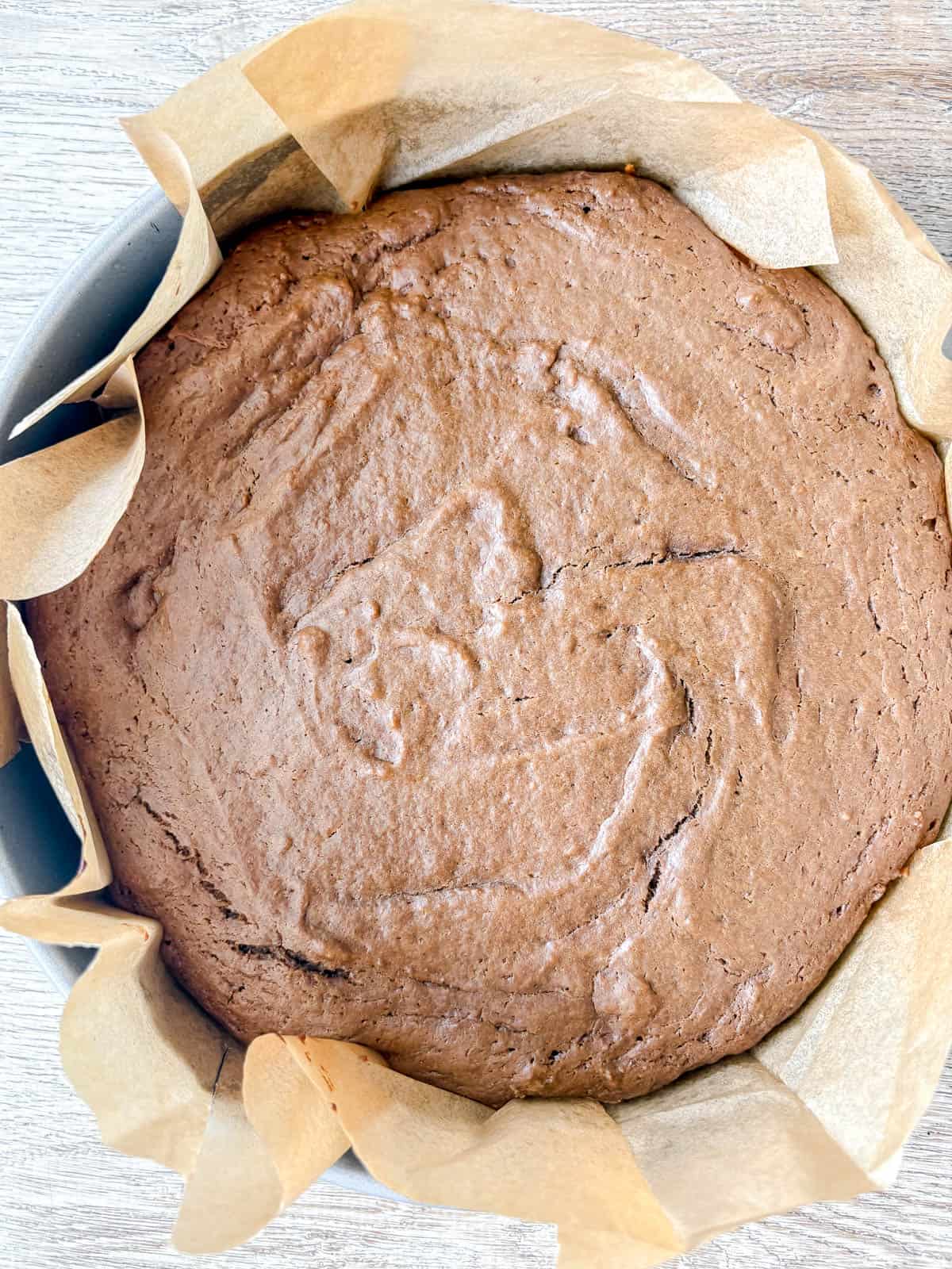 Gingerbread Cake after baking.