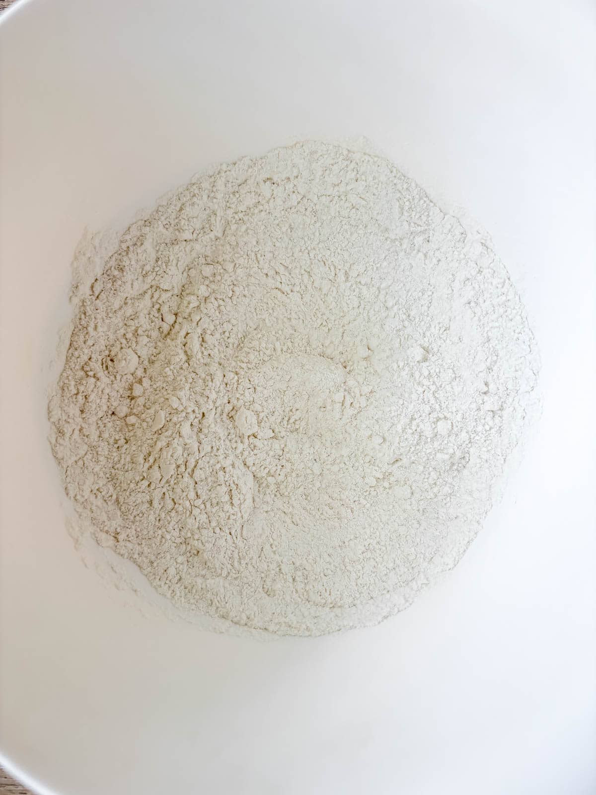 Dry ingredients in a bowl.